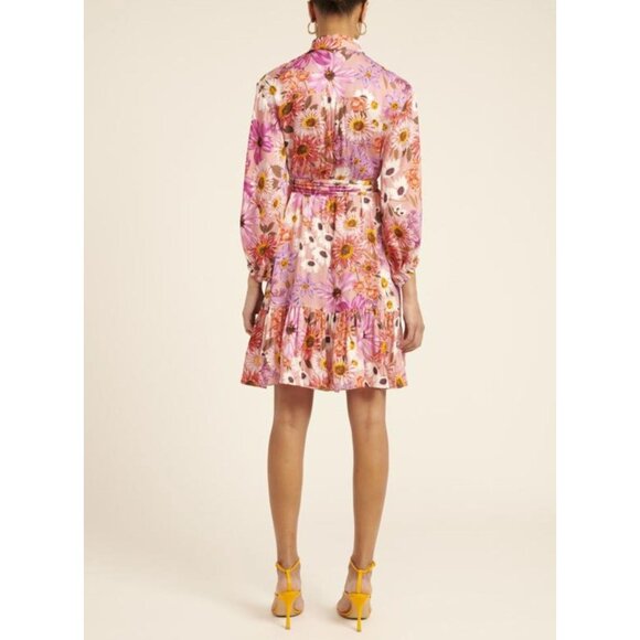 Rachel Parcell Belted Floral Long Sleeve Tiered Shirtdress Botanical Floral 4 - Picture 7 of 16